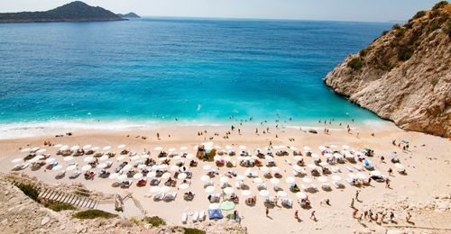 strand bij kas, turkije